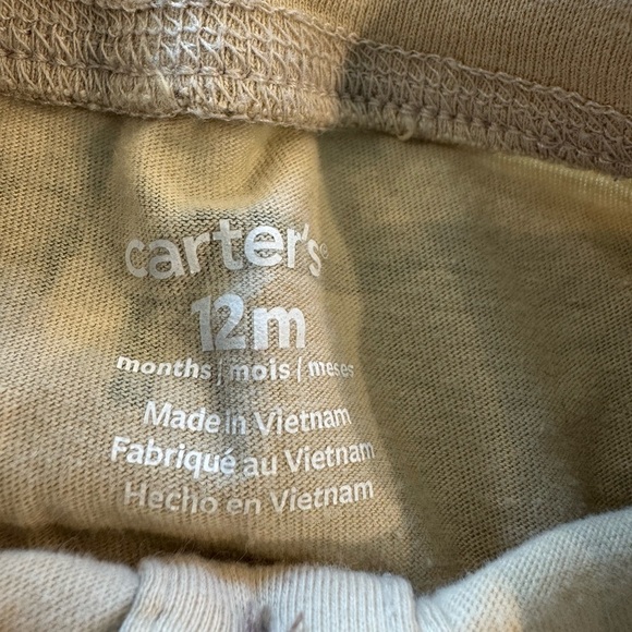 Carter's Baby Beige Dinosaur and Green Romper Bodysuit Set Size 12 Months - Picture 5 of 9